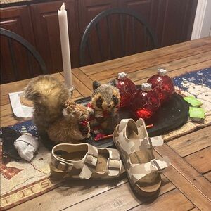 Birkenstock Kids Sandals - Cream and Tan